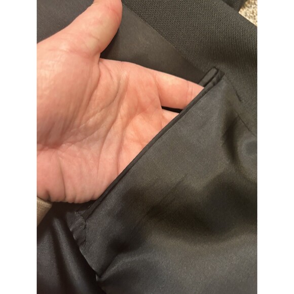 Hasting & Smith Men’s Size 46 L Black Blazer Jacket + Gold Buttons - Picture 11 of 13